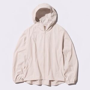 Uniqlo Beige Pocketable UV Protection Lightweight Water Resistant Jacket